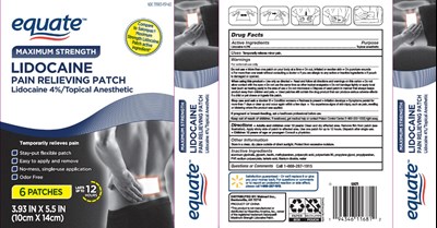 Principal Display Panel (Equate Lidocaine Patch)
